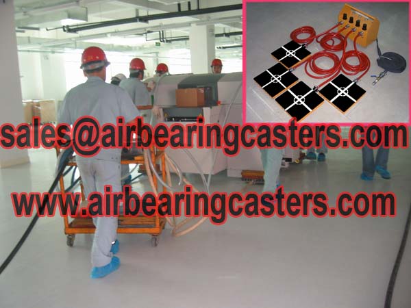 Air caster rigging system summary
