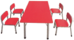 Kindergarten Modern Kids Study Wooden Desk Chair Furniture Set