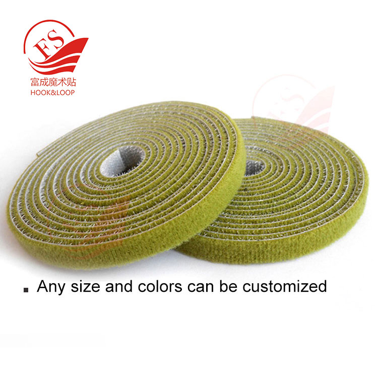 Colored double sided back to back hook and loop tape Colored double sided back to back hook and loop tape