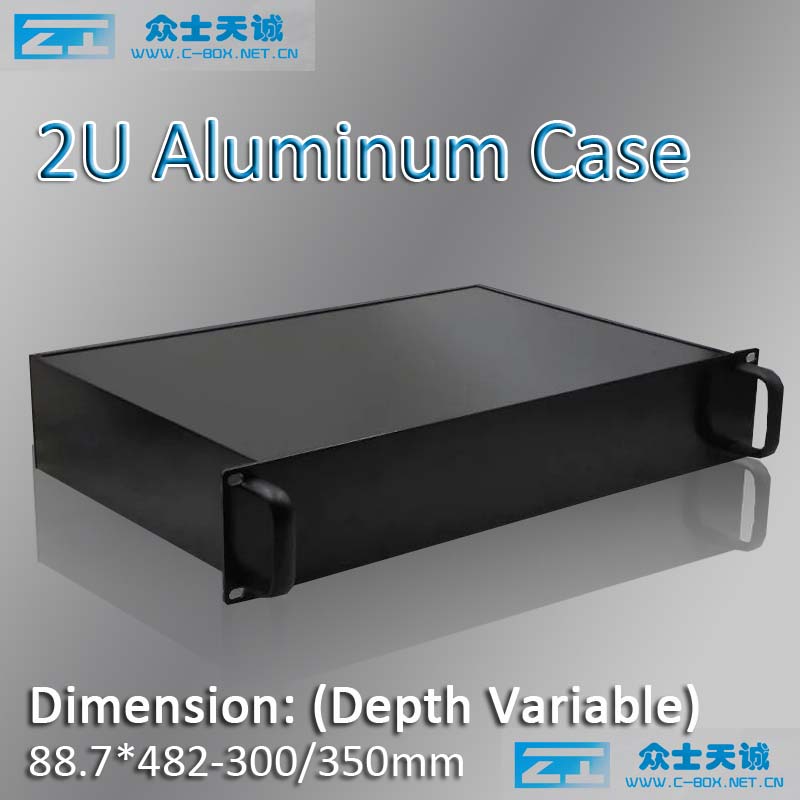 2u/19 aluminum server chassis metal enclosure box shell