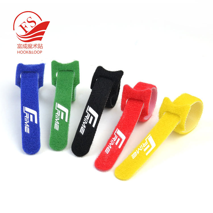 Pantone colors hook loop manufacturer T shape cable tie marker with logo printing