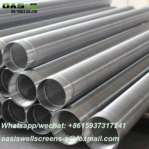 Slotted v wire wedge wire screen water well casing pipe for water well drilling