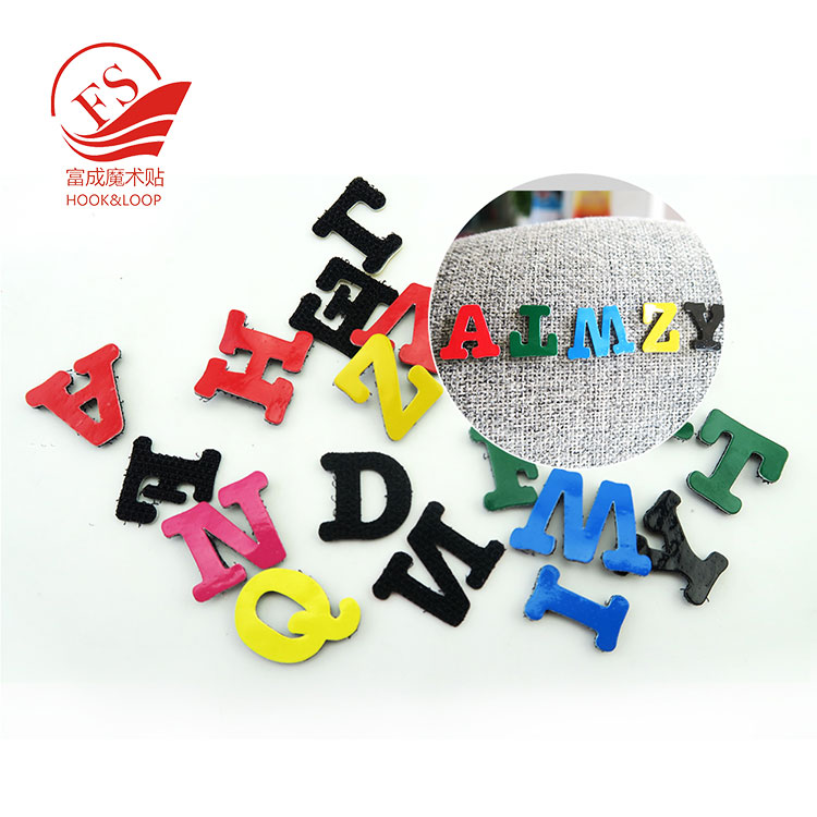 Custom Nylon hook and loop Alphabet Letters for kids learning