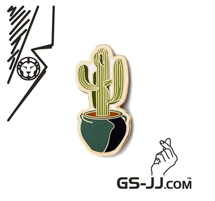 GS-JJ Succulents Cactus Custom Enamel Pins 1.5
