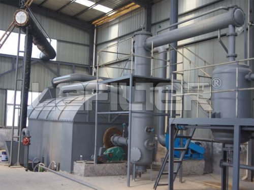 10T Waste Tyre Recycling Pyrolysis Plant 