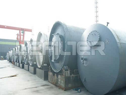waste tyre pyrolysis reactor in China with ISO