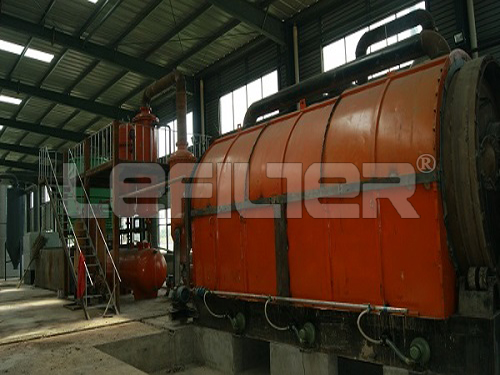 Raw materials waste rubber tyre pyrolysis machine