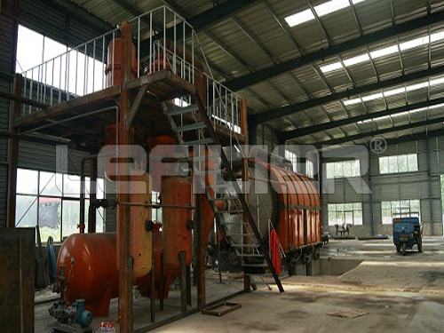 automatic waste tyre pyrolysis oil machine