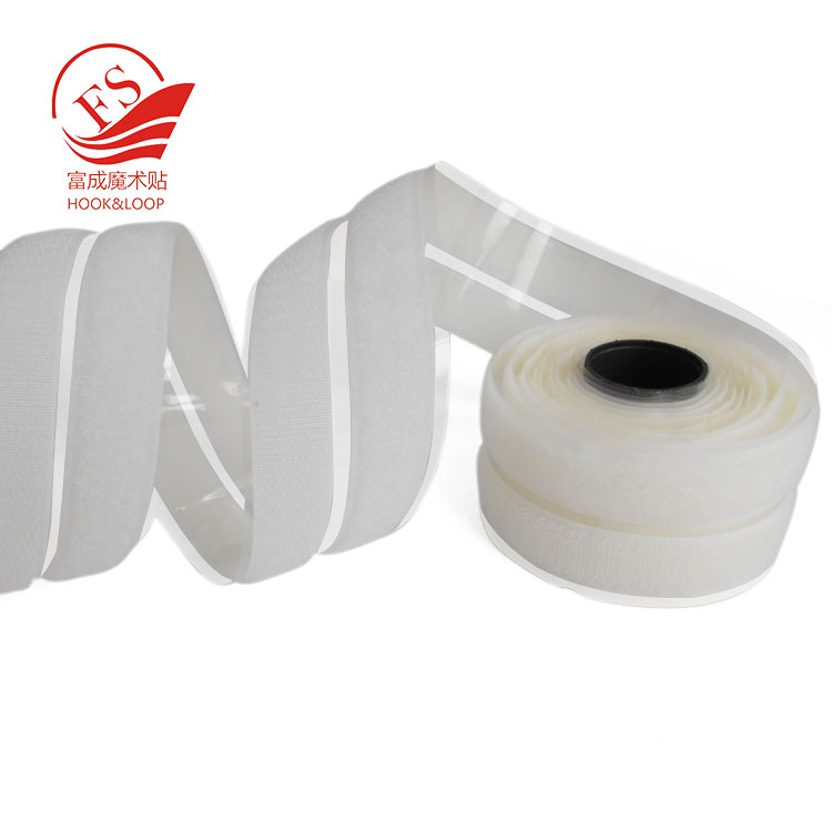 Heavy duty strong adhesive backing injection hook and soft loop cloth pair 