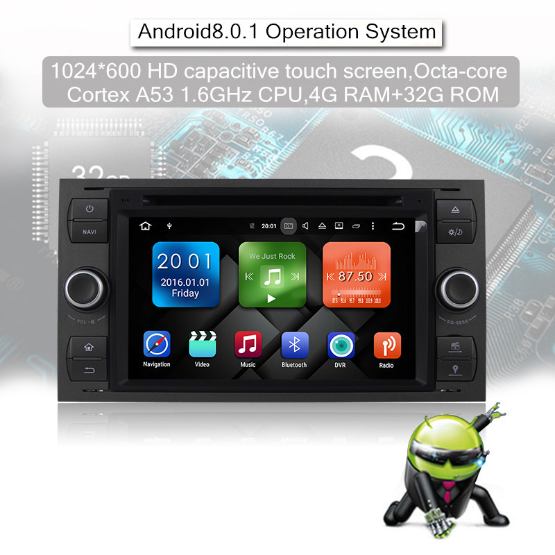 Android 8.0 Octa-core 4 GB RAM 32GB Car DVD Für FORD