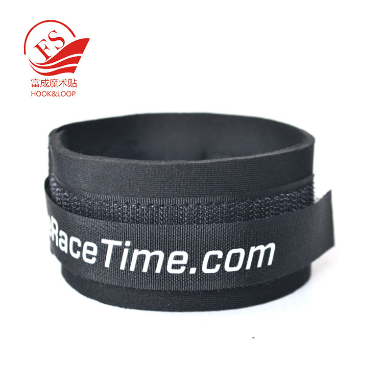 Adjustable plastic buckle soft ankle timing tag straps for chip timing