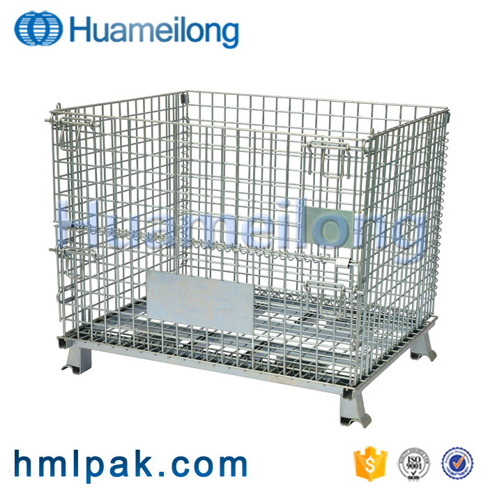 warehouse collapsible large metal good price metal wire mesh container for sale