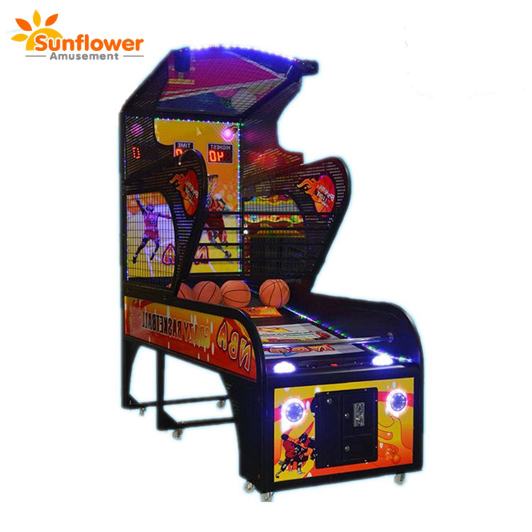 Adults color basketball game machine,basketball indoor arcade photo