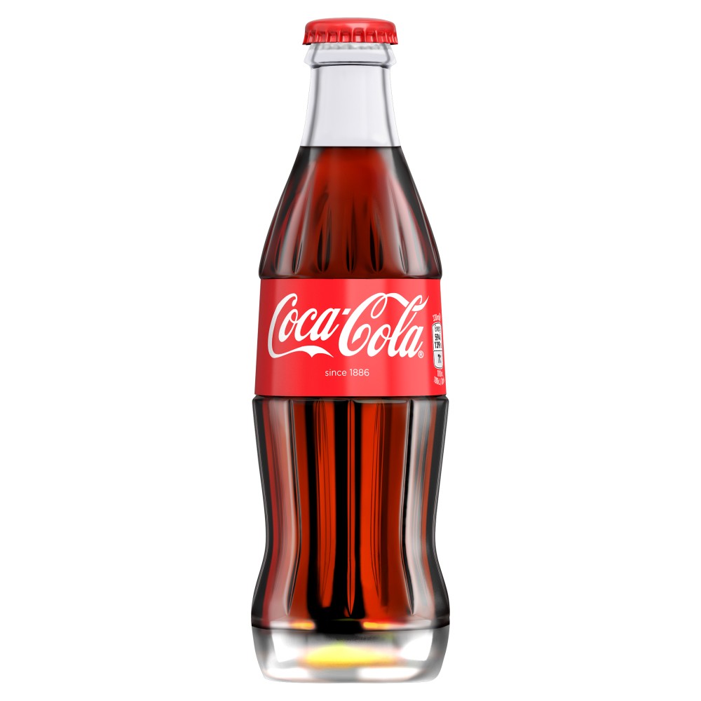 Original Coca Cola 24x 330ml Icon Glass Bottles