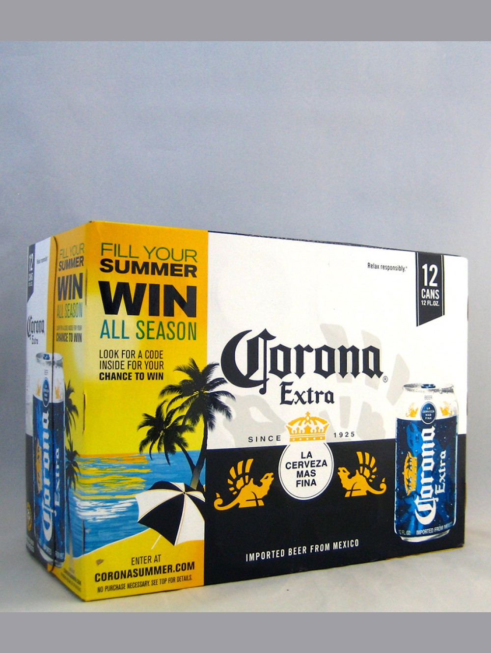 CORONA EXTRA LAGER BEER CANS