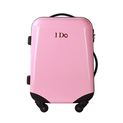 hot selling Cabine size classic series ABS and PC travel luggage with leather strap and plastic corner protection