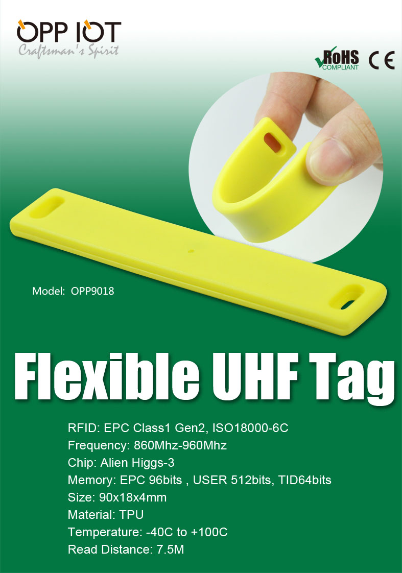 Flexible Tag on non-metallic surface