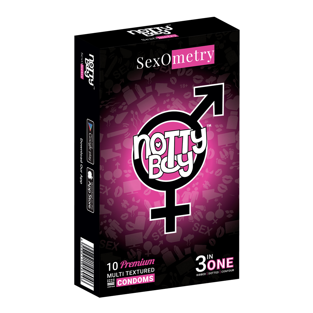 NottyBoy Dotted, Ribbed and Contour 3 in 1 Condoms