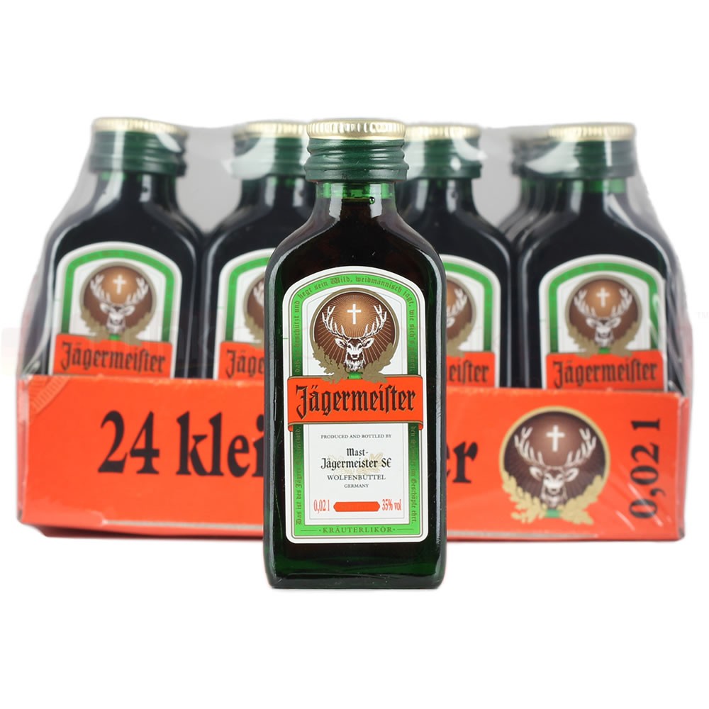 Buy Jagermeister Liqueur 24x 2cl Miniature Pack Herbal Liqueur 24x 20ml / 35%