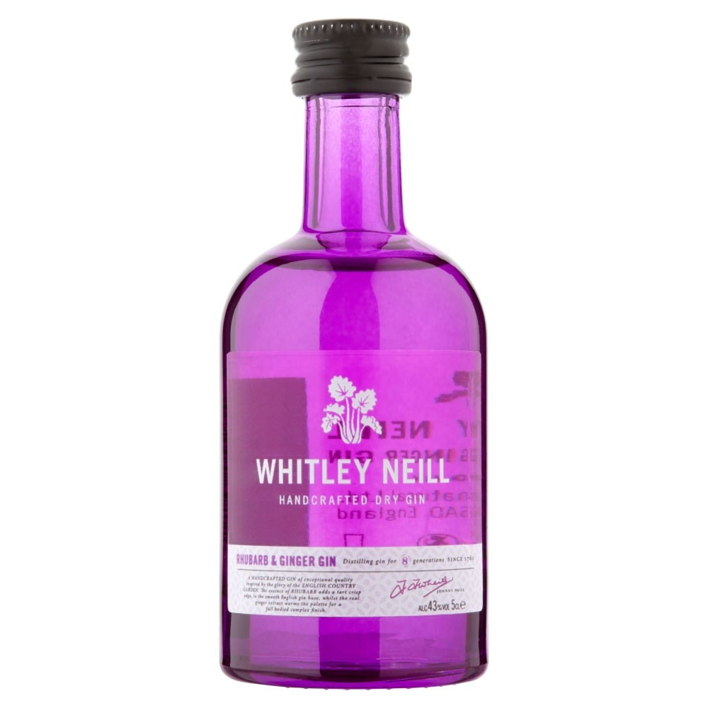 Buy Whitley Neill Rhubarb & Ginger Gin 5cl 50ml / 43%
