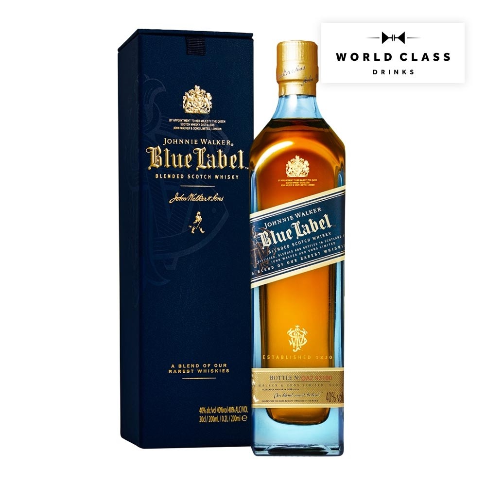 Johnnie Walker Blue Label Whisky 20cl Blended Scotch Whisky 200ml / 40%