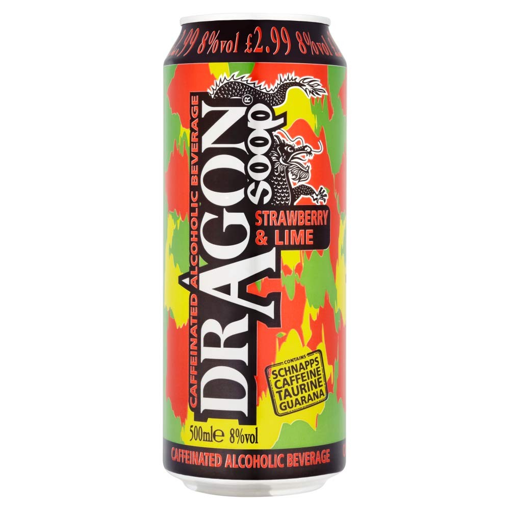 Buy Dragon Soop Strawberry & Lime 500ml/ 8%