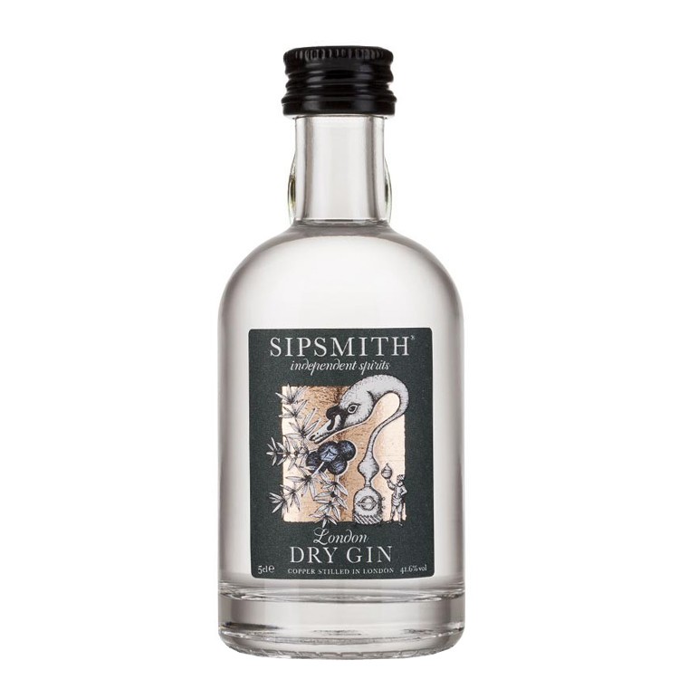 Sipsmith Gin 5cl Miniature London Dry Gin 50ml / 41.6%