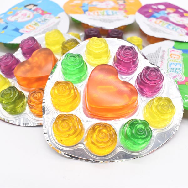 Wholesale Heart Shaped Mini Fruit Jelly Cup