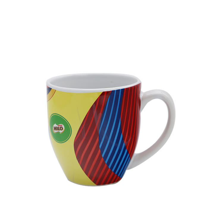 Milo Decal Colorful Drinking Oatmeal Ceramic Mug-9oz