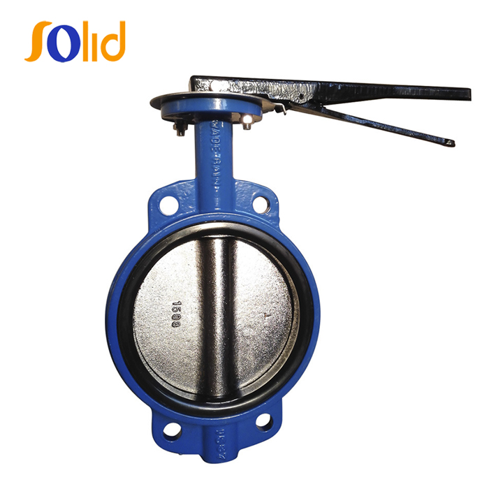 PN10/16 Wafer Type Concentric Butterfly Valve with Lever Operator