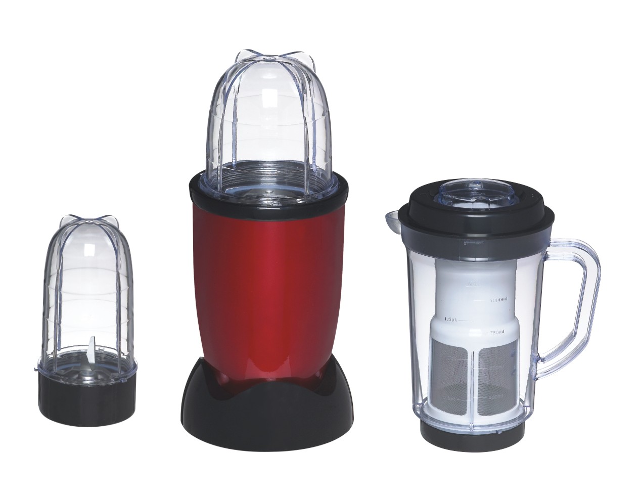  4-in-1 Juicer/Blender with Anti-overheat Device, 450mL Juicer and 260mL Blender Cups 