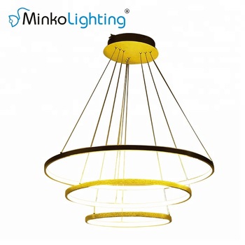 Modern Acrylic Circle Pendant lights Contemporary Chandeliers round hotel led pendant lamp