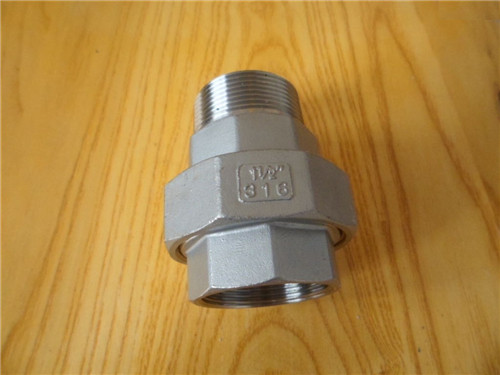 High quality Stainless steel precision casting internal/external thread conical Union manufacture