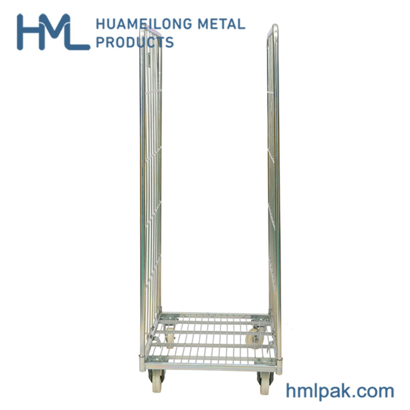 Warehouse industrial cheap A frame cargo transport galvanized roll cage for sale