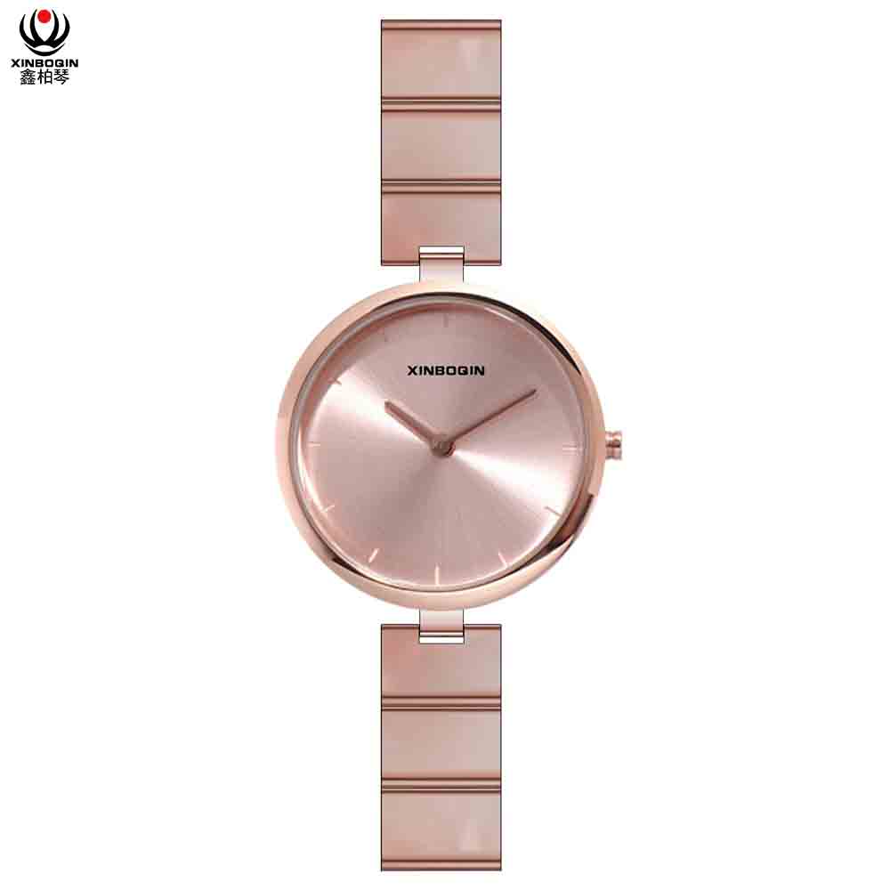 XINBOQIN Supplier Design Your OWN Latest Model Brand Luxury Quartz Acetate Women Watch