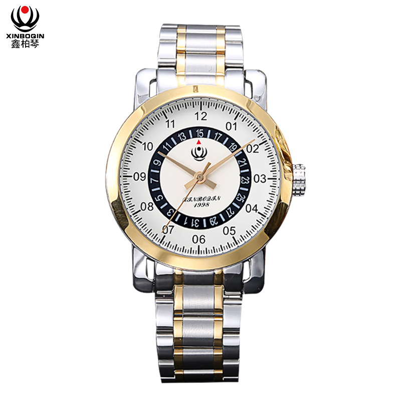 XINBOQIN Factory Men Brand Custom Fashion Colors Quartz Stainless Steel Watch