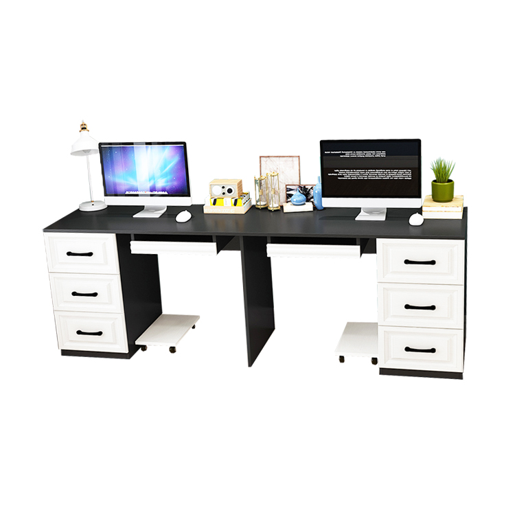 hot saling modern design panel furniture computer desk with drawers