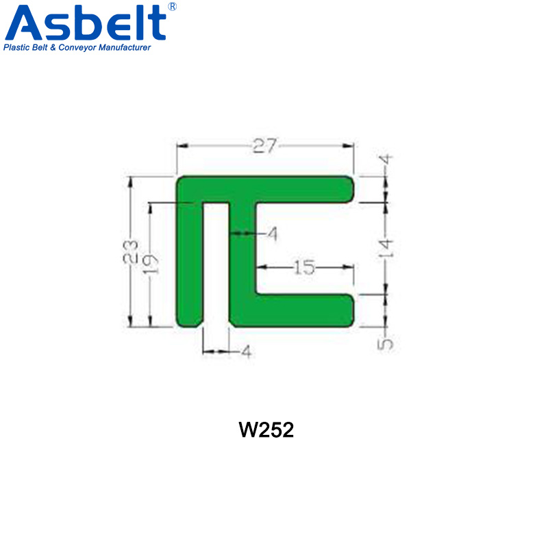 Wear Strips W252 W253 W254，Vacuum Perforated Top Belt ，Flush Grid Belt