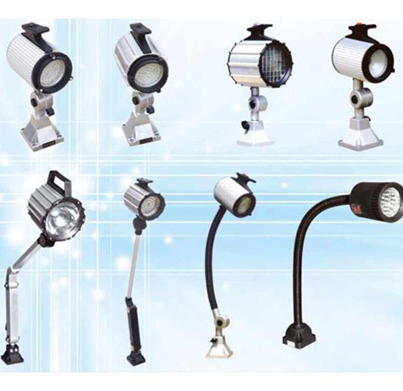 LED Round Type Machine Lamps, Acid Resistant LED Round Work Lights, CNC Machine Lamp