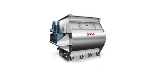 China Industrial twin shaft paddle mixer double paddle blender gravity mixer S&L ® supplier