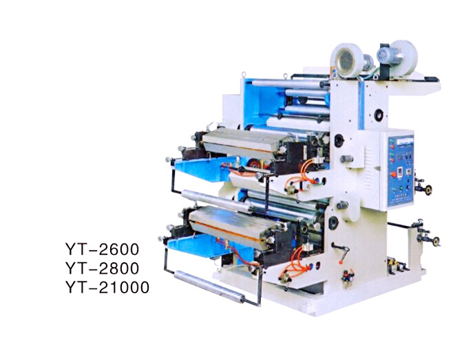 Two-color flexo printing machine YT-2600, 2800,21000
