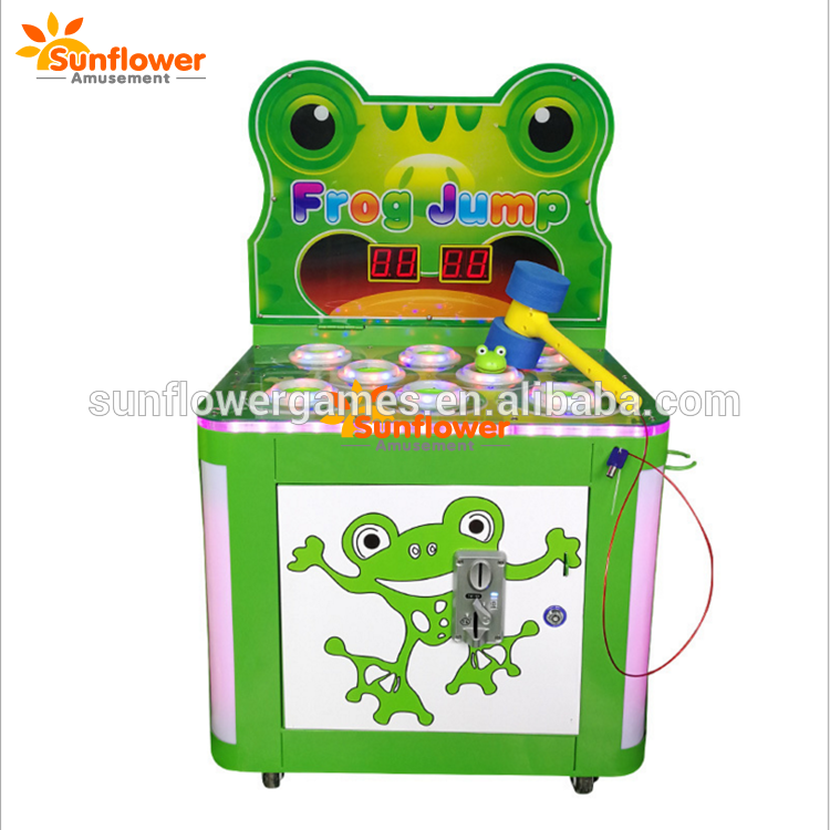 热卖销售青蛙锤游戏机门票游戏机儿童街机游戏