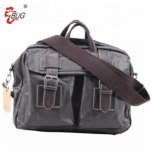 Hot Selling Fashion Black Large Capacity Shoulder Duffle Travel Men Leather Shoulder Bag