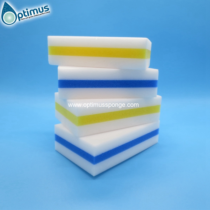 High Density Double Compressed Kitchen Cleaning Melamine Sponge Magic Eraser Pad