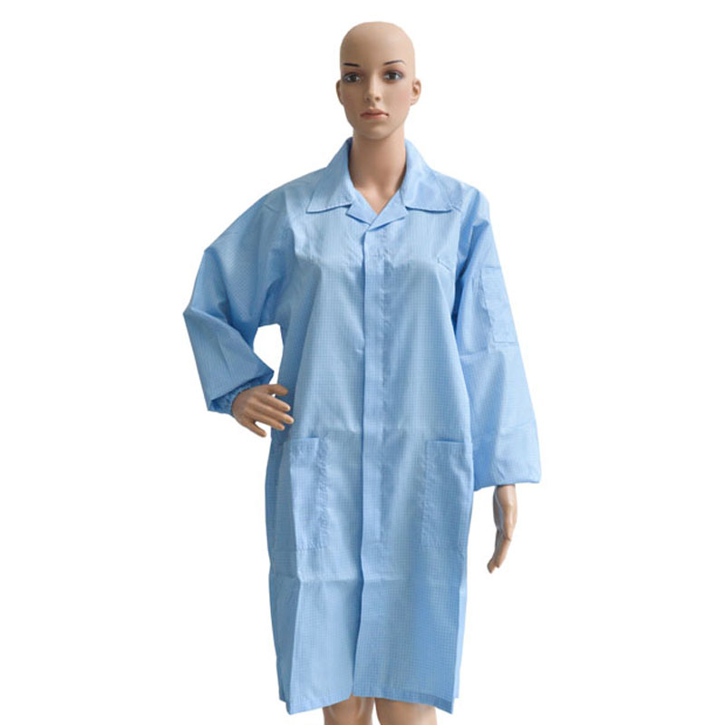Customize Cotton Garment Clothes Suit Uniform Jackets T-shirt Coverall ESD Antistatic Smock Overcoat