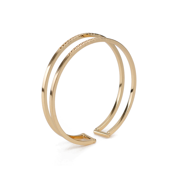Bangle Cuff HC06-12236  Gold-plated bangles，Metal alloy bangles，Stainless steel bangles