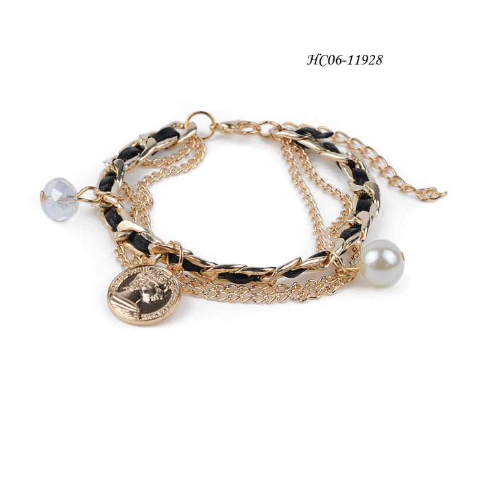 Natural Stone Beaded Bracelet Jewelry HC06-11928  OEM Bracelet, Natural Stone Beads Bracelet, Charms Bracelet