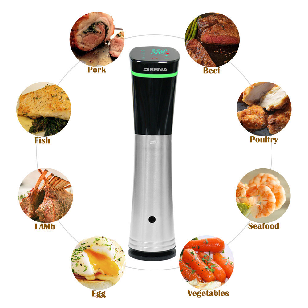 Electric Immersion Circulator Food Sous Vide Slow Cooker With Digital Timer Control