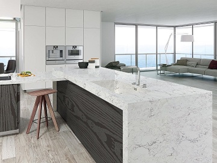 White Quartz Stone Composite For Kitchen Sinks