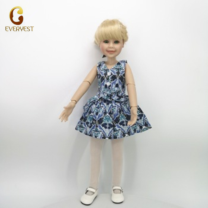 Newest cute educational lifelike vinyl 18 inch american girl doll